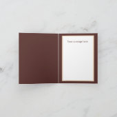 かわいいハイランド牛の追加メッセージ カード (内部)