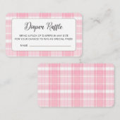 かわいいハイランド牛ピンクのベビーシャワー封筒カード エンクロージャーカード (正面/裏面)