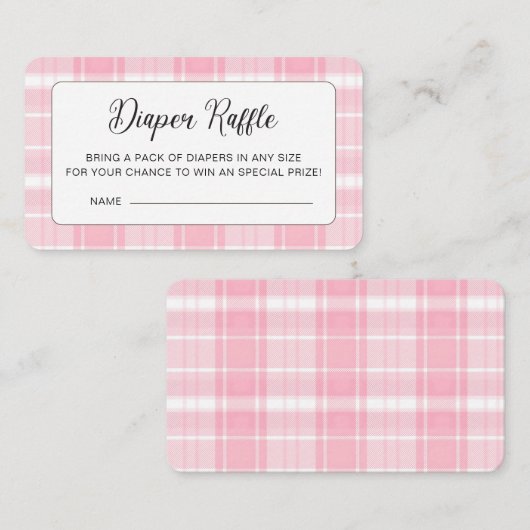 かわいいハイランド牛ピンク赤ちゃんシャワーエンクロージャカード エンクロージャーカード (正面/裏面)