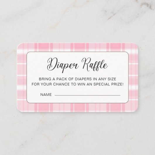 かわいいハイランド牛ピンク赤ちゃんシャワーエンクロージャカード エンクロージャーカード (正面)