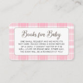 かわいいハイランド牛ピンク赤ちゃんシャワーエンクロージャカード エンクロージャーカード (正面)