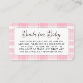 かわいいハイランド牛ピンク赤ちゃんシャワーエンクロージャカード エンクロージャーカード