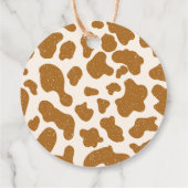 かわいいハイランド牛プリント鳥ひまわり感謝していのモー花 フェイバータグ (裏面)