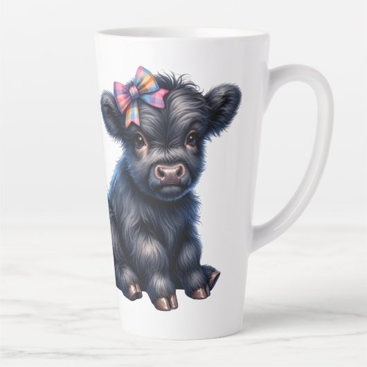 かわいいハイランド牛 カフェラテマグ (右)