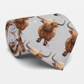 かわいいハイランド牛 ネクタイ (ロール)