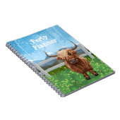 かわいいハイランド牛 ノートブック (右側)