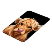 かわいいハイランド牛 マグネット (左側)