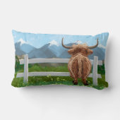 かわいいハイランド牛 ランバークッション (裏面)