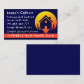 かわいいハウスケアサービス医療 名刺 (正面/裏面)