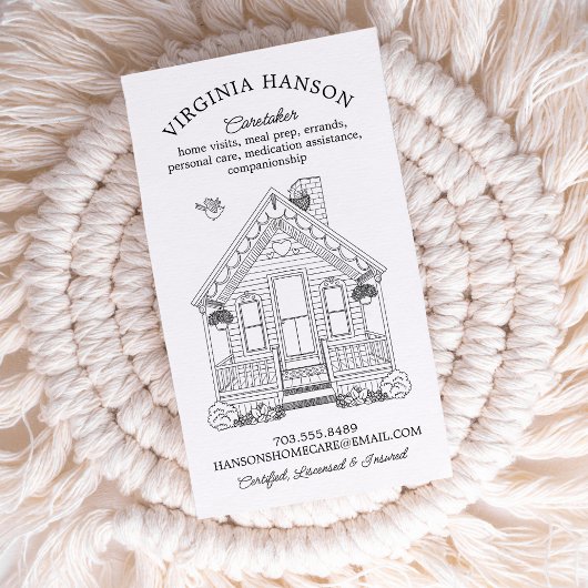 かわいいハウスワンサイドヘルパー 名刺