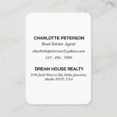 かわいいハウス実在エステートエージェントプロモーション 紹介カード (裏面)