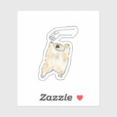 かわいいハグを求める猫のイラスト シール (シート)