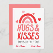 かわいいハグ&キスバレンタインデー子供教室 シーズンカード (正面/裏面)