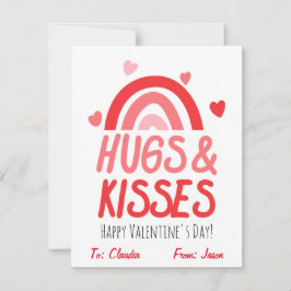 かわいいハグ&キスバレンタインデー子供教室 シーズンカード