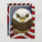 かわいいハゲのワシにボールドウィン ポストカード (正面/裏面)