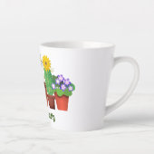 かわいいハスの花園 カフェラテマグ (右)
