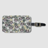 かわいいハスキーな荷物のタグ ラゲッジタグ (正面横)