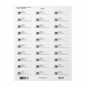 かわいいハスキー犬 ラベル (フルシート)