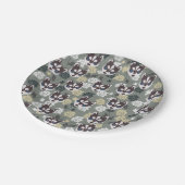 かわいいハスキー紙プレート ペーパープレート (アングル)