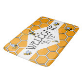 かわいいハチたち、私たちの巣へようこそ バスマット (アングル)