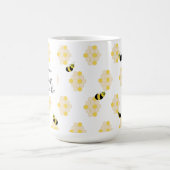かわいいハチとハチの母へ赤ちゃんシャワー コーヒーマグカップ (中央)