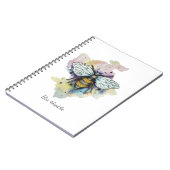 かわいいハチとレインボーウォッシュ ノートブック (左側)