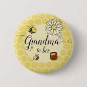 かわいいハチと甘い蜂蜜|過去記事 缶バッジ (正面)