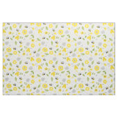 かわいいハチと花の柄 ファブリック (ファットクウォーター)