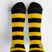 かわいいハチと黒と黄色 ソックス (上部)