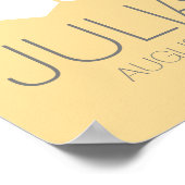 かわいいハチのゲストブックポスター - 色を選んでね ポスター (角)