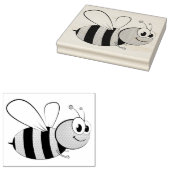 かわいいハチのゴムスタンプ ラバースタンプ (押印)