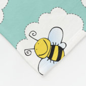 かわいいハチのフリースブランケット フリースブランケット (角)