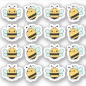 かわいいハチのブロジョープランナー シール (正面)