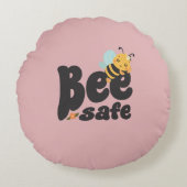 かわいいハチの安全ピンクッション ラウンドクッション (正面)
