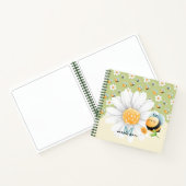 かわいいハチの模様オーダーメイド ノートブック (内部)