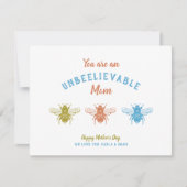 かわいいハチの母の日 シーズンカード (正面)