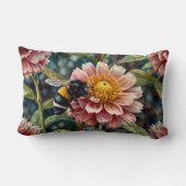 かわいいハチの花 ランバークッション (裏面)