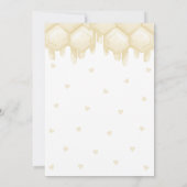 かわいいハチの蜂蜜 ファーストビーデイ タイムカプセル カード (裏面)