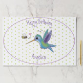 かわいいハチドリと蜂の漫画イラストレーション ペーパーパッド (インサイチュ)