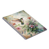かわいいハチドリの花 ノートブック (右側)