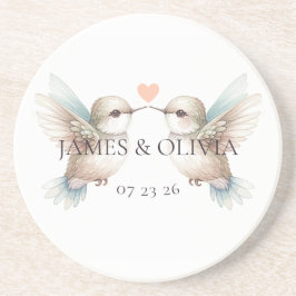 かわいいハチドリ コースター