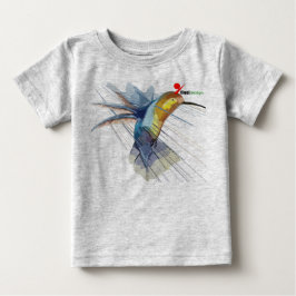 かわいいハチドリ ベビーTシャツ