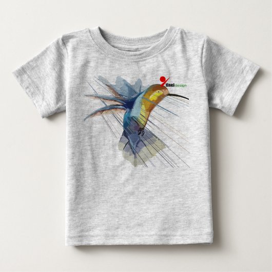 かわいいハチドリ ベビーTシャツ (正面)