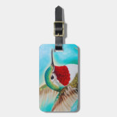 かわいいハチドリ ラゲッジタグ (正面縦)