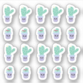 かわいいハチマキの漫画 面白い シール (正面)