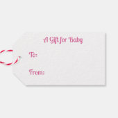 かわいいハチミツとハニカムをテーマにした赤ちゃんシャワー ギフトタグ (裏面横)