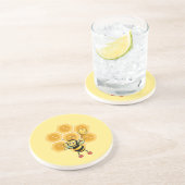 かわいいハチミツのまわりに&ハニカムオンイエロー コースター (側面)
