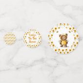 かわいいハチミツベアーバビーシャワー コンフェッティ (裏面)