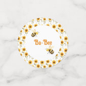 かわいいハチミツベアーバビーシャワー コンフェッティ (スモール正面)