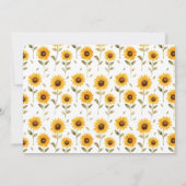 かわいいハチミツベアーバビーシャワー サンキューカード (裏面)